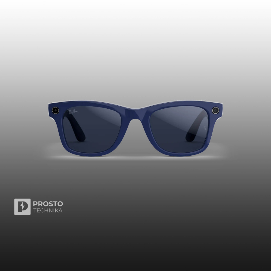 Ray-Ban Wayfarer (Gen 2) Глянцевый синий с Прозрачно-Синими Линзами (Shiny Cosmic Blue/Clear to Sapphire Transitions)